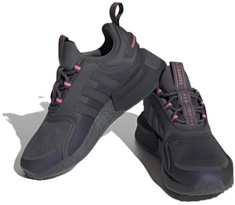 (Sekolah Dasar) adidas NMD_V3 J 'Abu-abu Pulse Magenta' HQ1667 1