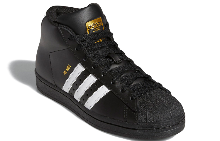 Lookbook 아디다스 프로 모델 '블랙 화이트' (초등학생용) FV5725