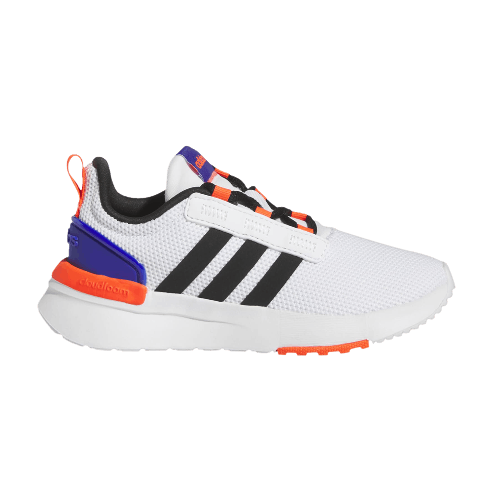 (GS) adidas Racer TR21 'White Lucid Blue Orange'