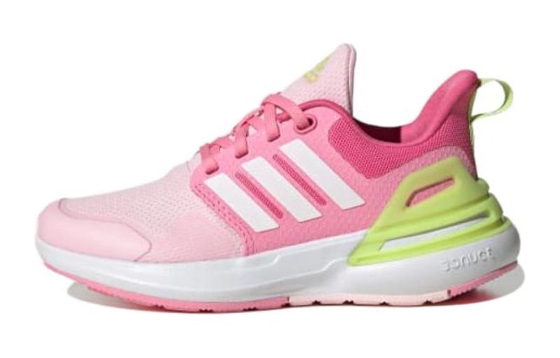 (Grade School) adidas RapidaSport Bounce J 'Clear Pink Solar Yellow' ID2385