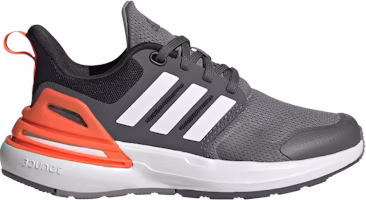 (Grade School) adidas RapidaSport Bounce J 'Grey Solar Red' HP6130 (Grade School) adidas RapidaSport Bounce J 'Grey Solar Red' HP6130