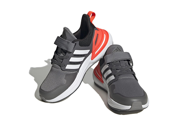 Lookbook (Grade School) adidas RapidaSport Bounce Strap J ''Grigio Solar Rosso'' HP2753