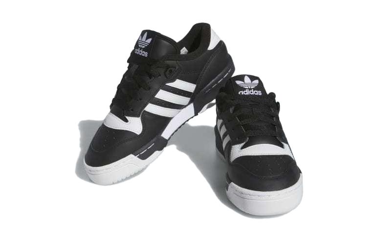 Lookbook 아디다스 라이벌리 로우 J '블랙 화이트' (초등학생) IF5245