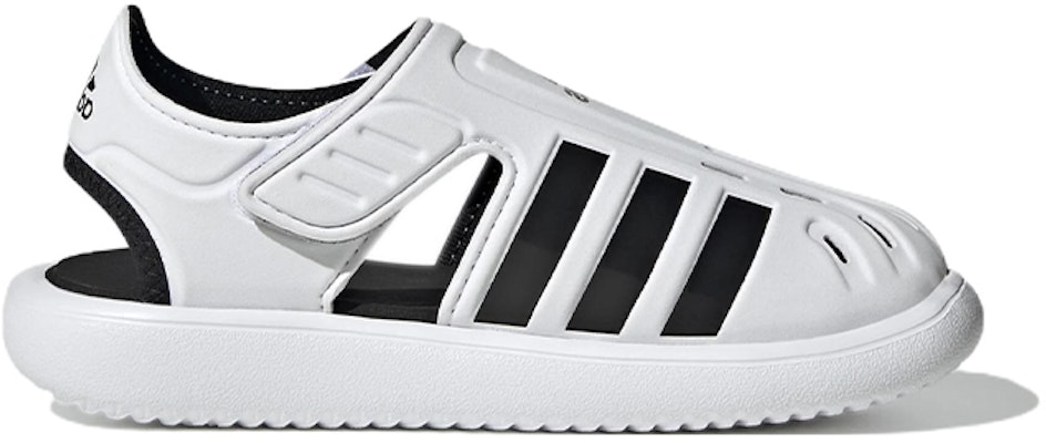 (小童款) adidas 夏季闭合式凉鞋 '白黑' GW0387 Order (小童款) adidas 夏季闭合式凉鞋 '白黑' GW0387