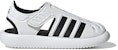 (Kanak-Kanak) adidas Summer Sandal Tertutup Air 'Putih Hitam' GW0387