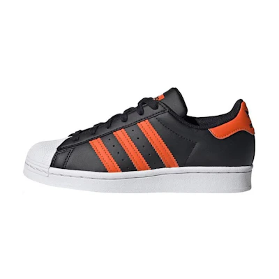 (GS) adidas Superstar 'Black Semi Impact Orange'