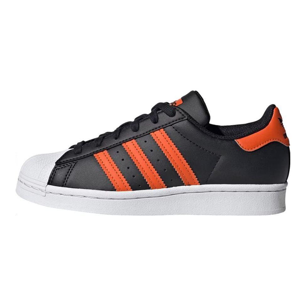 Details for (Kanak-Kanak) adidas Superstar 'Hitam Jingga Separuh Terang' GY9329