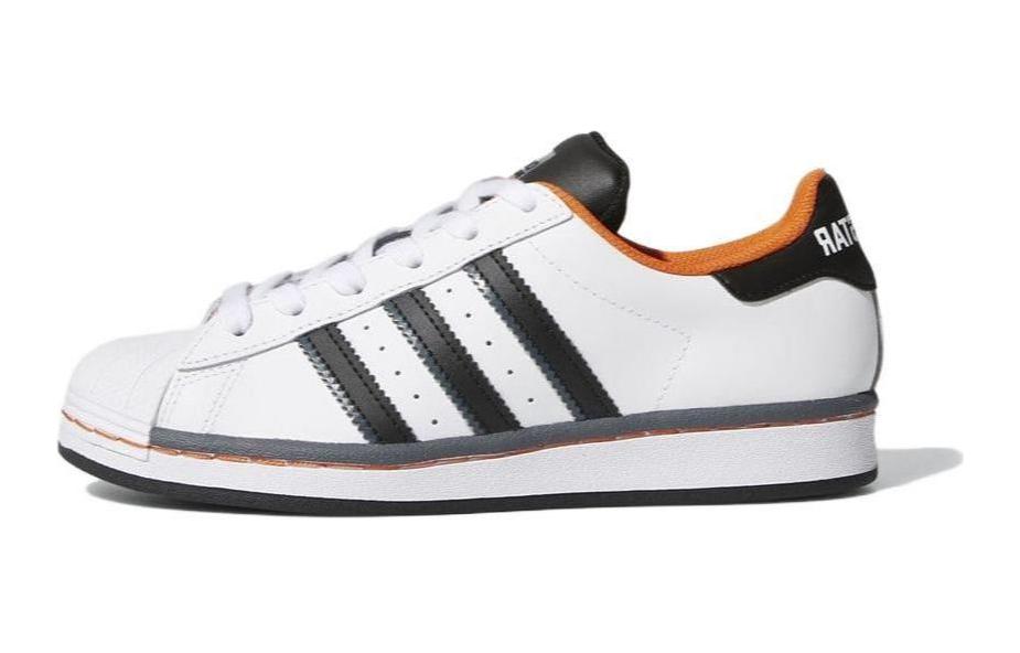 (GS) adidas Superstar 'Cloud White Orange'
