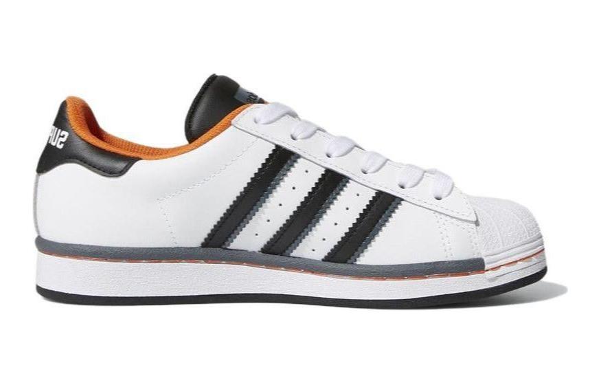 (GS) adidas Superstar 'Cloud White Orange' 圖 2