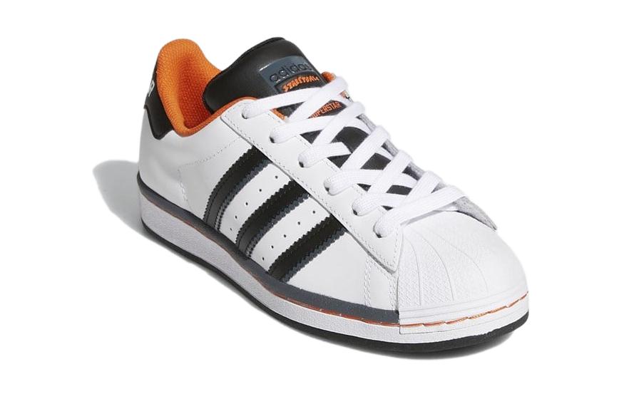 (GS) adidas Superstar 'Cloud White Orange' 圖 3