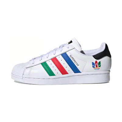 (GS) adidas Superstar 'Colorful Stripes - Cloud White'