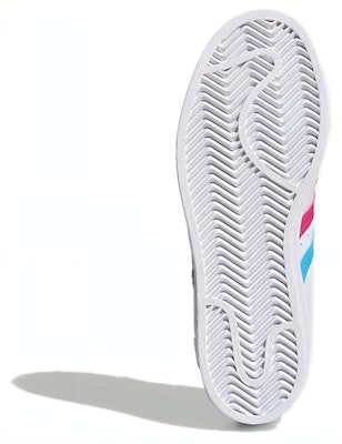 (Grade School) adidas Superstar 'Colorful Stripes - Cloud White' FW5236 Details for (Grade School) adidas Superstar 'Colorful Stripes - Cloud White' FW5236