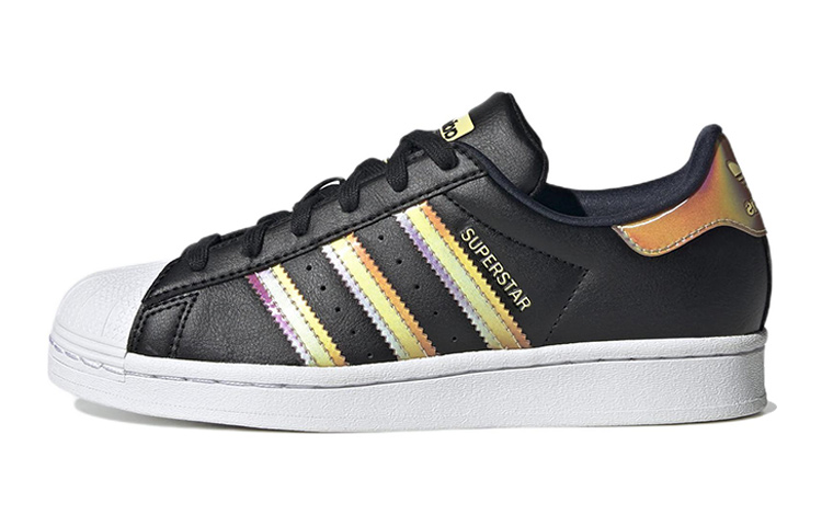 Buy （小學）adidas Superstar「黑色虹彩」HQ4364