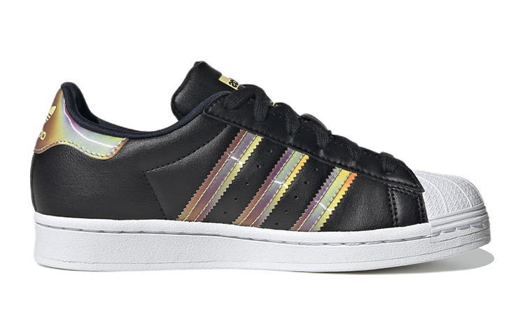 Order （小學）adidas Superstar「黑色虹彩」HQ4364