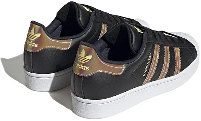 Buy (Grade School) adidas Superstar 'Iridescent Black' HQ4364
