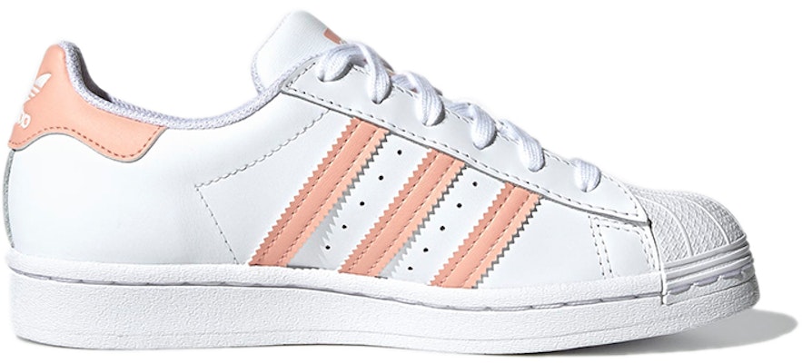 아디다스 슈퍼스타 '화이트 헤이즈 코랄' (초등학생) GZ9097 Order 아디다스 슈퍼스타 '화이트 헤이즈 코랄' (초등학생) GZ9097