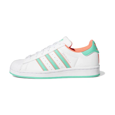 (GS) adidas Superstar 'White Hi-Res Green'