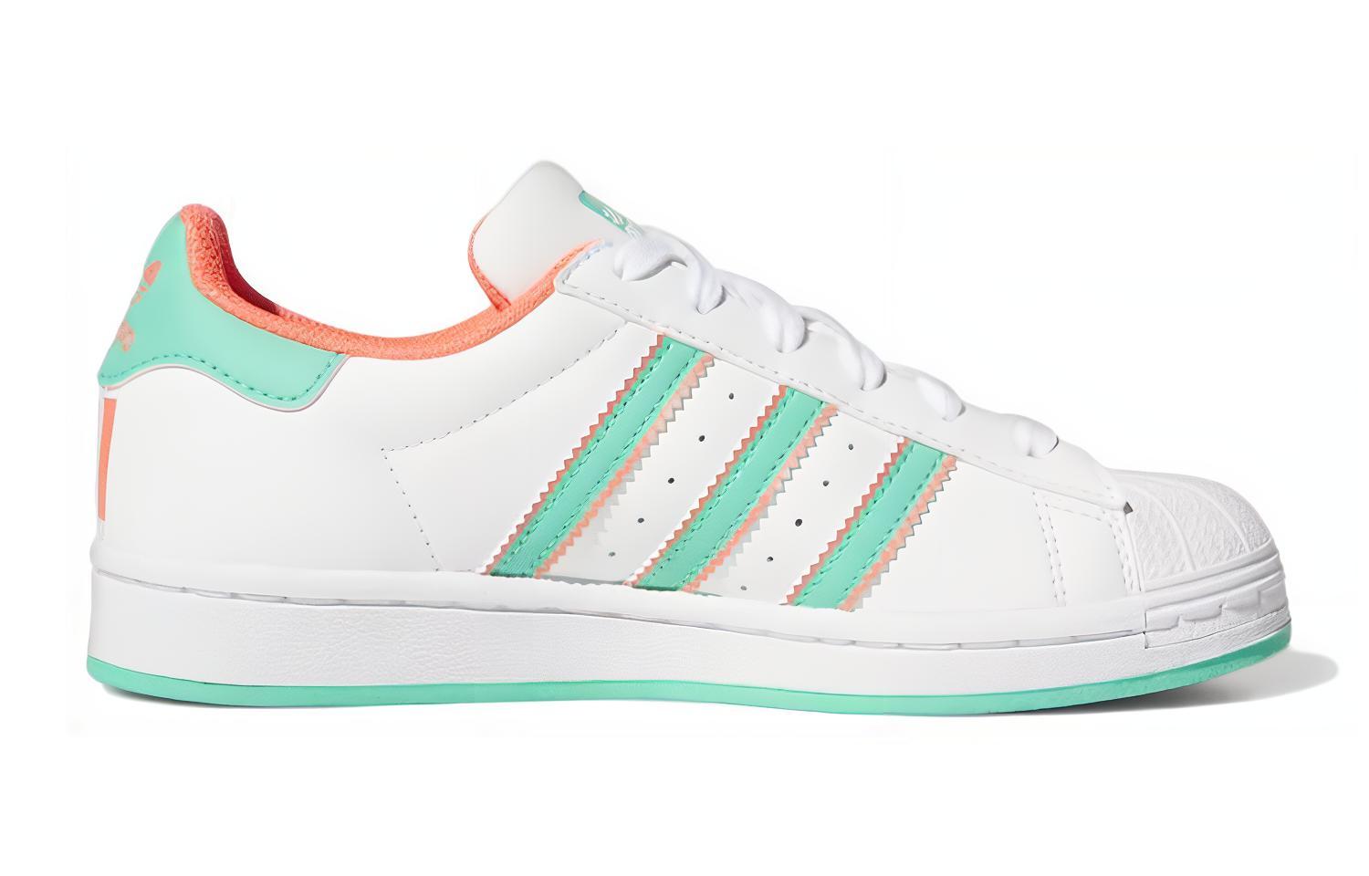 (GS) adidas Superstar 'White Hi-Res Green' 圖 2