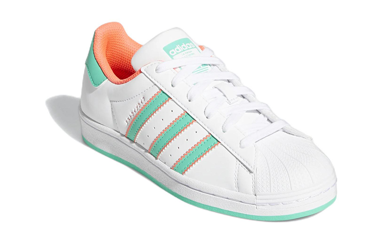 (GS) adidas Superstar 'White Hi-Res Green' 圖 3