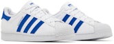 Cheap (Grade School) adidas Superstar 'Putih Biru Diraja' GV7951