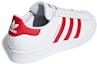Shop (Grade School) adidas Superstar 'White Scarlet' CG6609