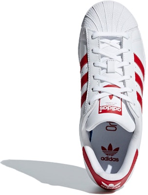 (Grade School) adidas Superstar 'White Scarlet' CG6609 Purchase (Grade School) adidas Superstar 'White Scarlet' CG6609