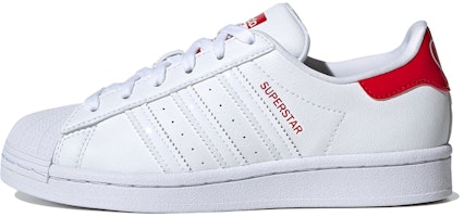 (Grade School) adidas Superstar 'White Scarlet' FW0817
