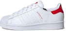 Buy (Grade School) adidas Superstar 'White Scarlet' FW0817