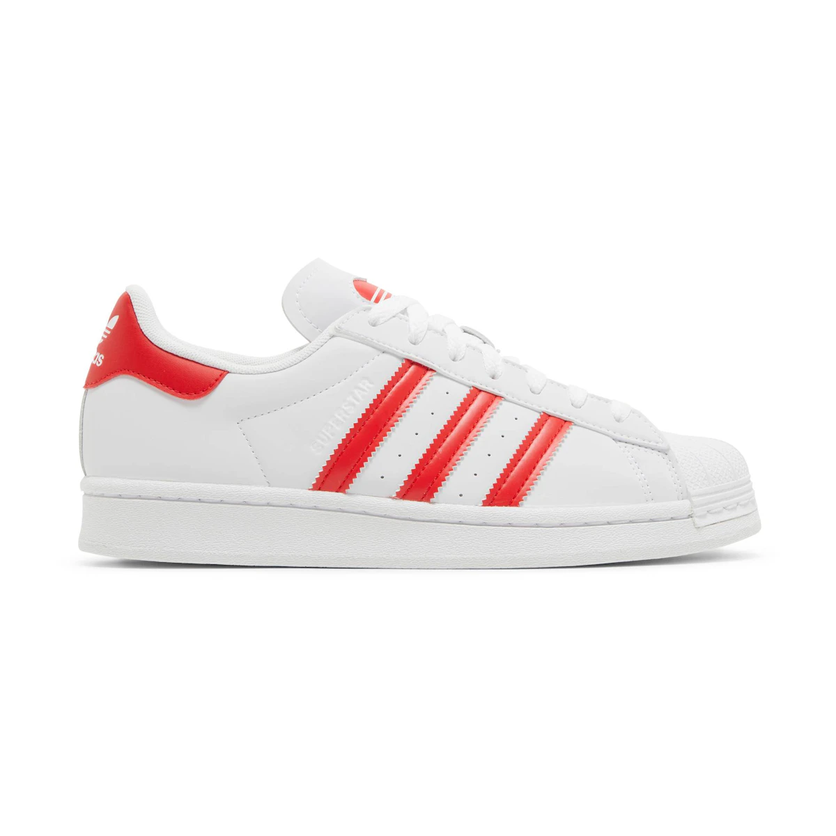 Adidas superstar red grade school clearance