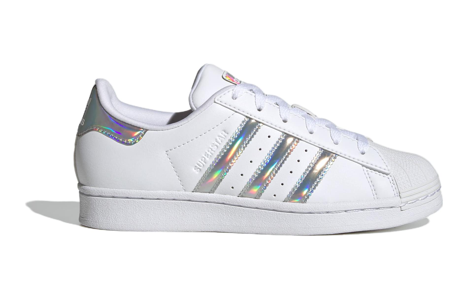 Order (Grade School) adidas Superstar Big Kid 'White Iridescent' IG0238
