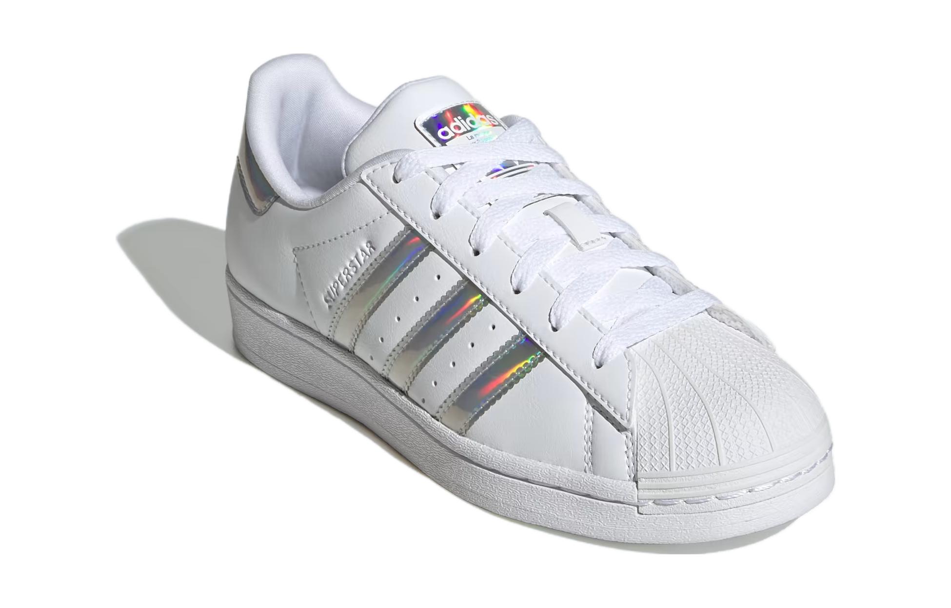 Lookbook (Grade School) adidas Superstar Big Kid 'White Iridescent' IG0238