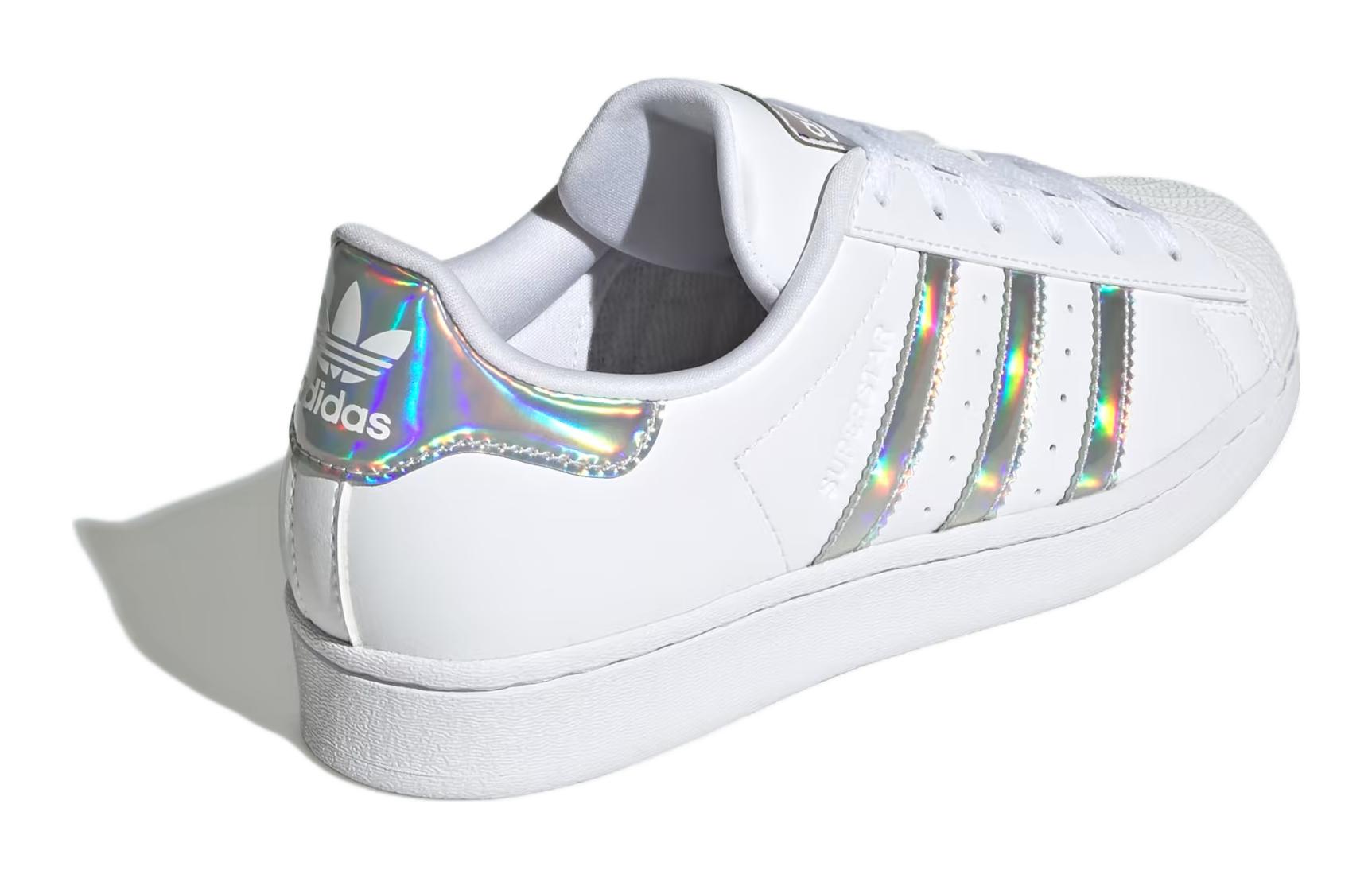 Shop (Grade School) adidas Superstar Big Kid 'White Iridescent' IG0238