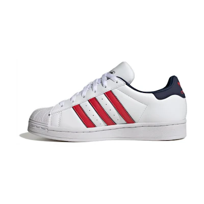 (GS) adidas Superstar Big Kid 'White Scarlet Indigo'