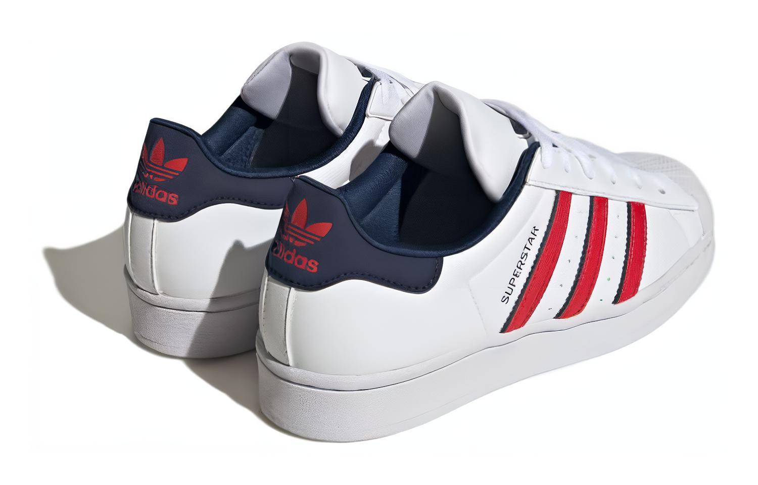 (GS) adidas Superstar Big Kid 'White Scarlet Indigo' 圖 4