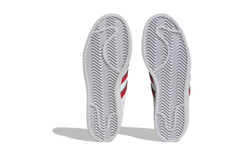 (GS) adidas Superstar Big Kid 'White Scarlet Indigo' 圖 6