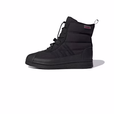 (GS) adidas Superstar Boot 'Black White'