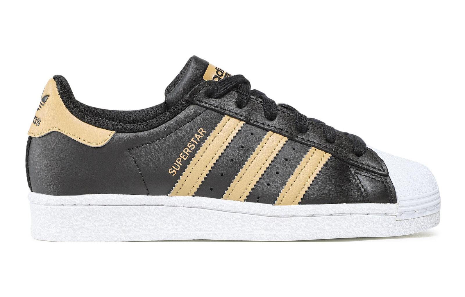 (GS) adidas Superstar J 'Black Golden Beige' 圖 2