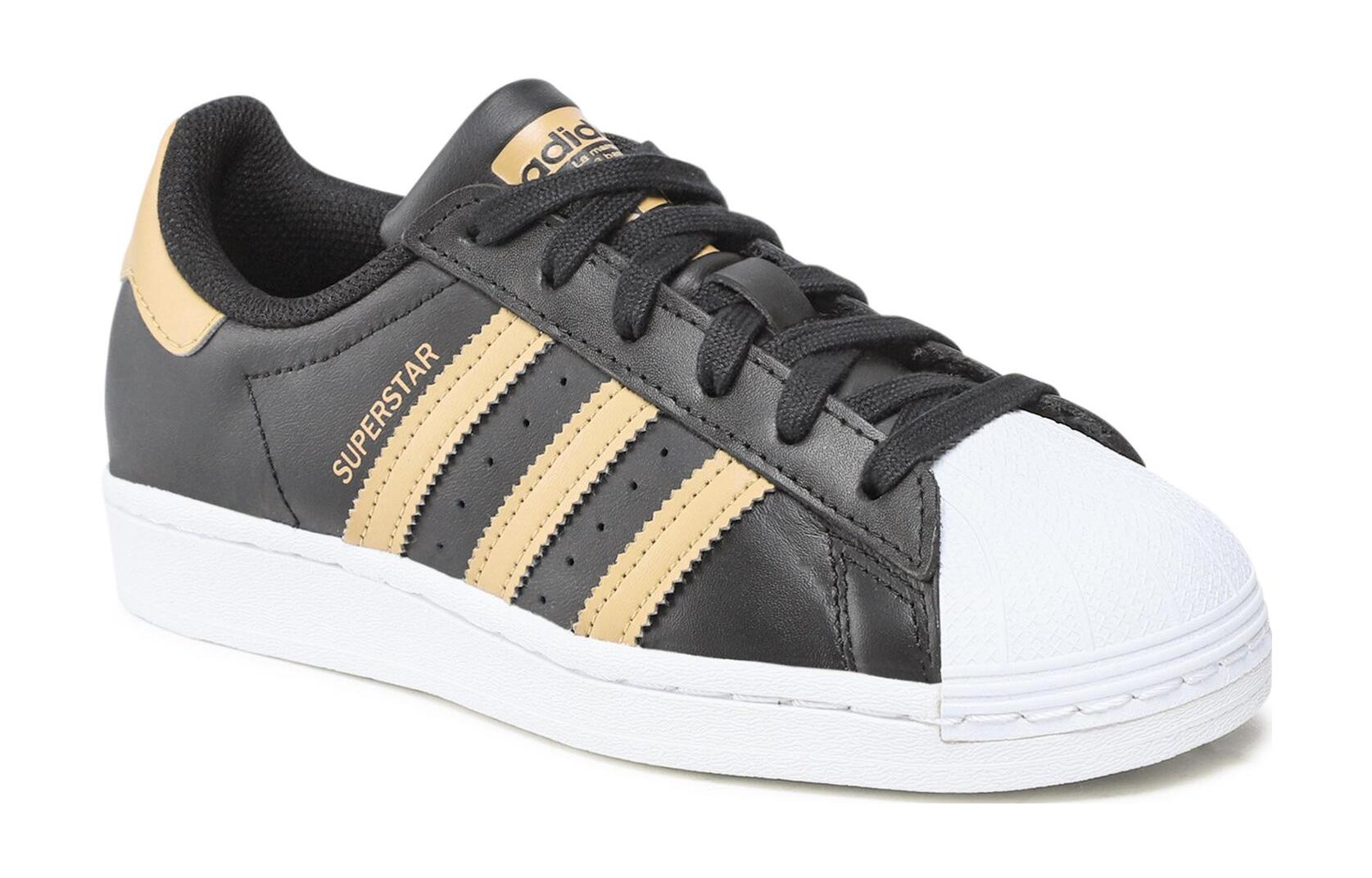 (GS) adidas Superstar J 'Black Golden Beige' 圖 3