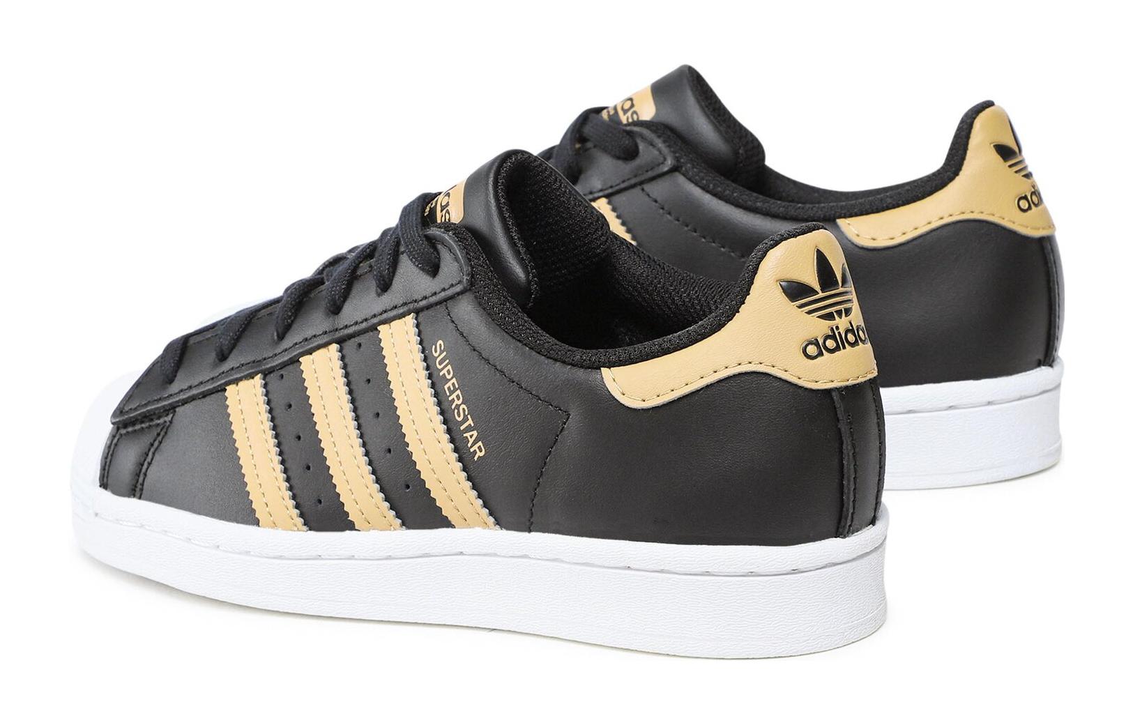 (GS) adidas Superstar J 'Black Golden Beige' 圖 4