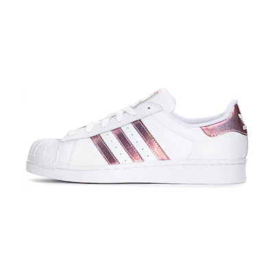 (GS) adidas Superstar J 'White Clear Orange Lenticular'