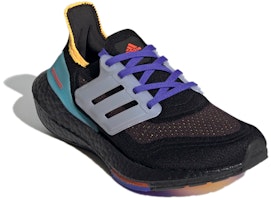 (小童款) 阿迪达斯 UltraBoost 21 '黑色脉冲蓝绿' GX2561 Lookbook (小童款) 阿迪达斯 UltraBoost 21 '黑色脉冲蓝绿' GX2561