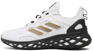 (Grade School) adidas Web Boost J 'White Black Gold' HQ1415 (Grade School) adidas Web Boost J 'White Black Gold' HQ1415