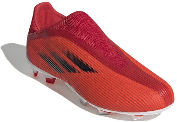 (Anak-anak) adidas X Speedflow.3 Tanpa Tali FG 'Merah' FY3257 Lookbook (Anak-anak) adidas X Speedflow.3 Tanpa Tali FG 'Merah' FY3257