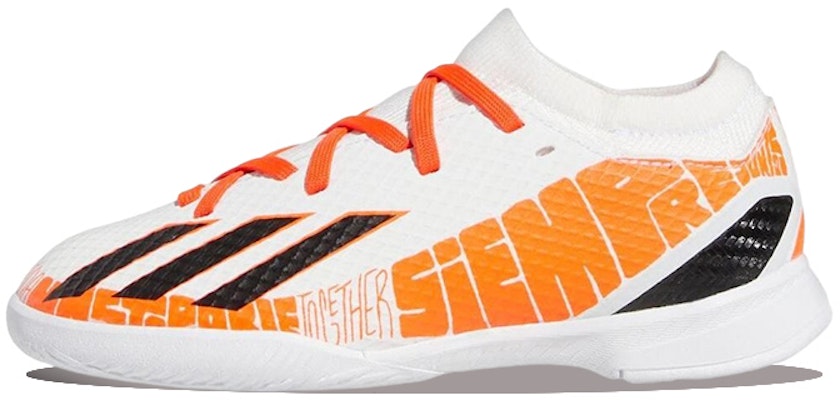 (Grade School) adidas X Speedportal Messi.3 IN 'White Solar Red' GW8393 Buy (Grade School) adidas X Speedportal Messi.3 IN 'White Solar Red' GW8393