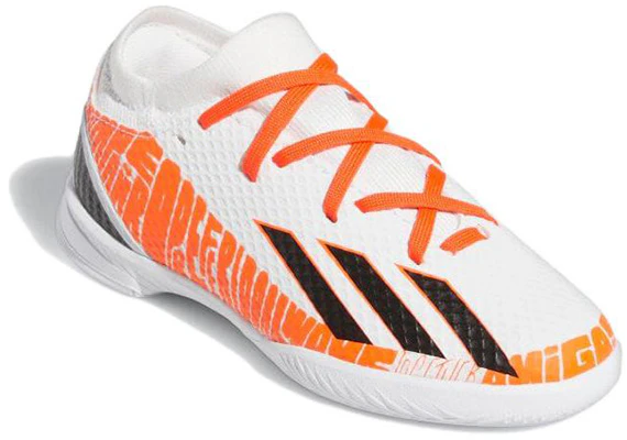 (小學生款)阿迪達斯 X Speedportal Messi.3 室內足球鞋 '白色 太陽紅' GW8393 Lookbook (小學生款)阿迪達斯 X Speedportal Messi.3 室內足球鞋 '白色 太陽紅' GW8393