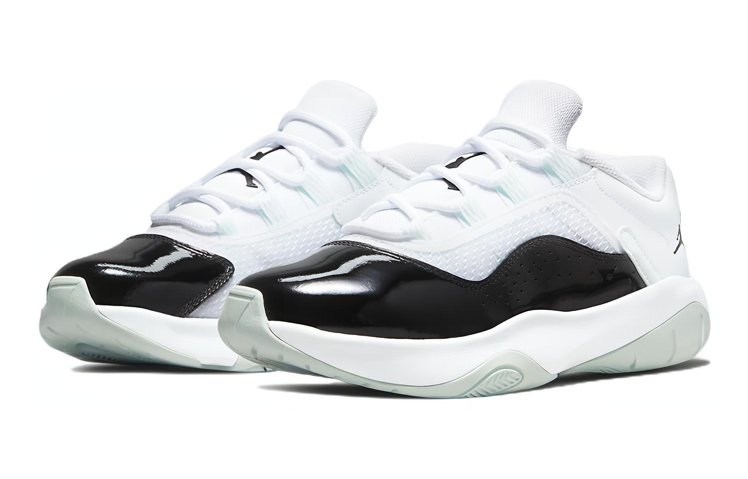 Lookbook (Kanak-Kanak) Air Jordan 11 CMFT Low 'Putih Hitam Hijau Pucat' DV3477-101