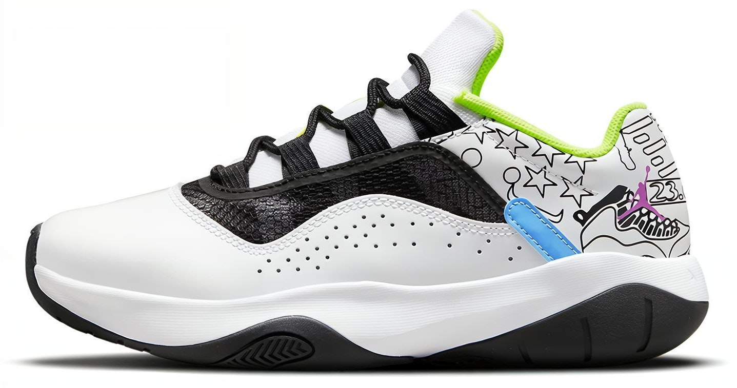 air-jordan-11-cmft-low-se-white-volt-gs