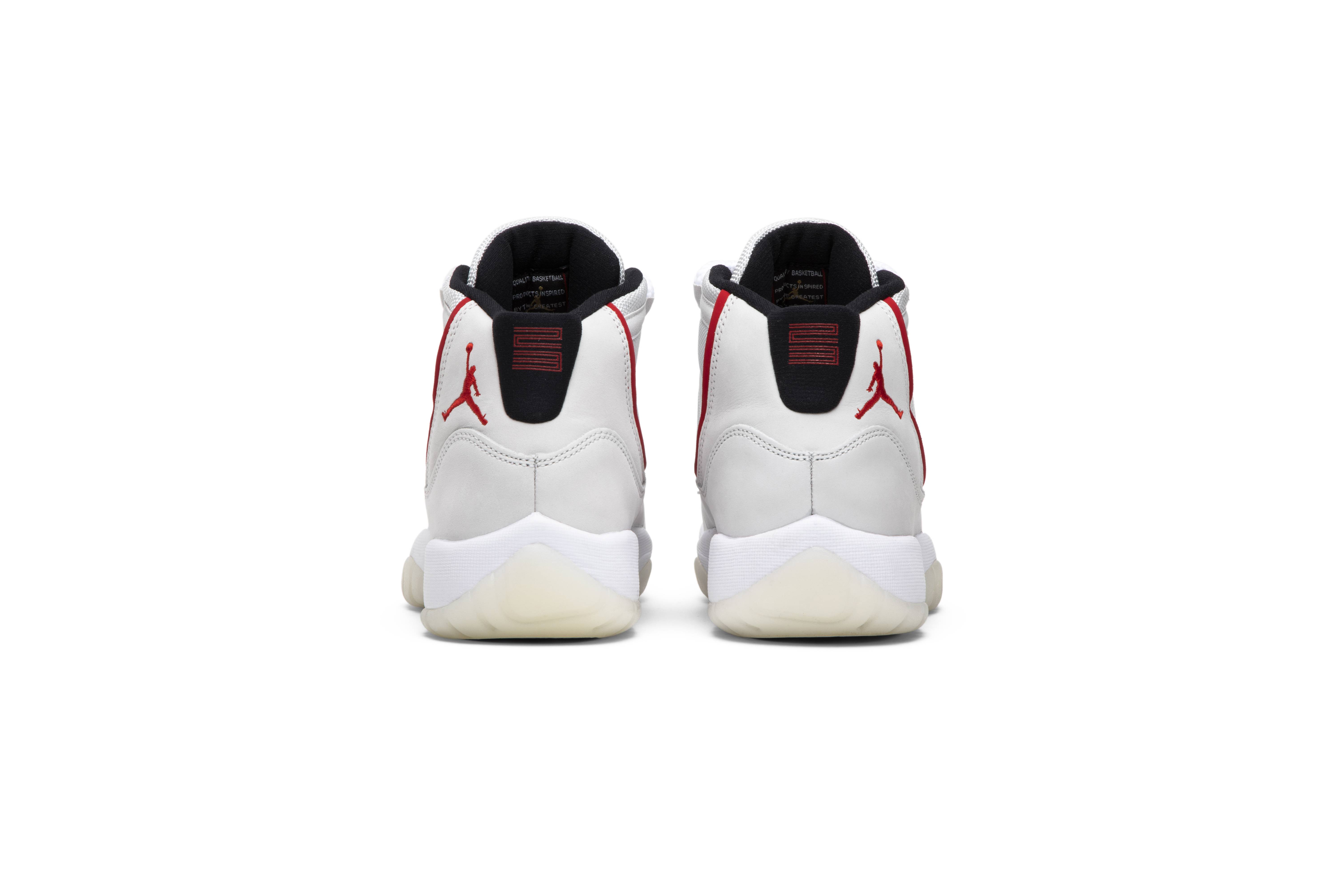 Jordan 11 platinum tint grade school top