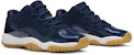 (Ayah Sekolah) Air Jordan 11 Retro Rendah 'Navy Gum' 528896-405