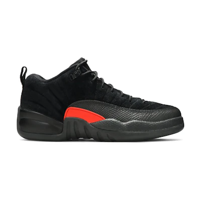 (GS) Jordan 12 Retro Low BG 'Black Max Orange'